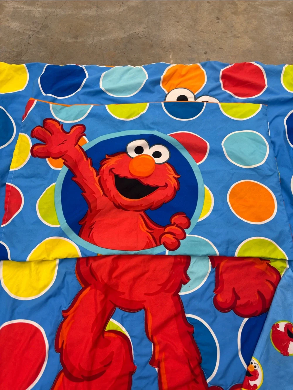 Vintage Sesame Street Elmo Toddler Bedding Set Comforter Sheets Pillowcase 2000s